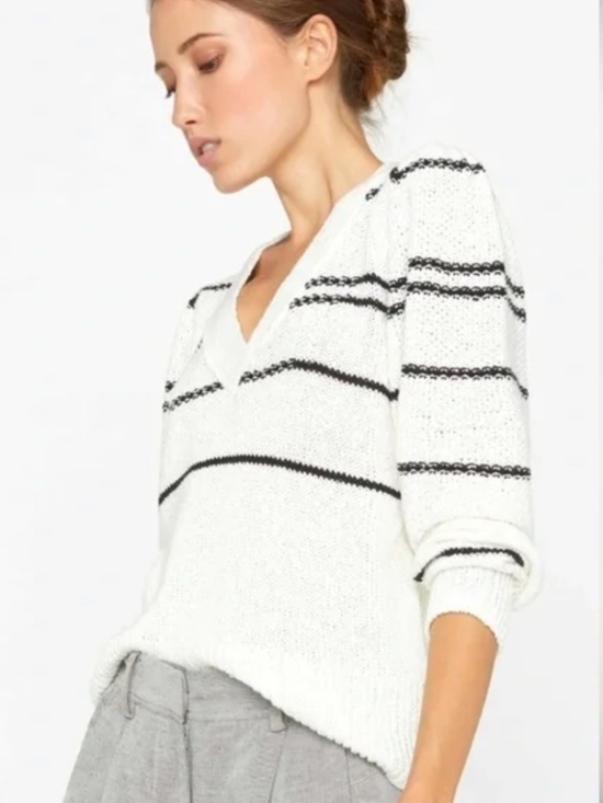 Brochu Walker Sasha Striped Sweater Size M - Picture 2 of 7